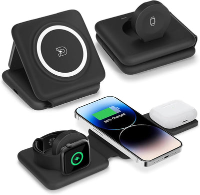 Folding Portable 3 in 1 Wireless Charger