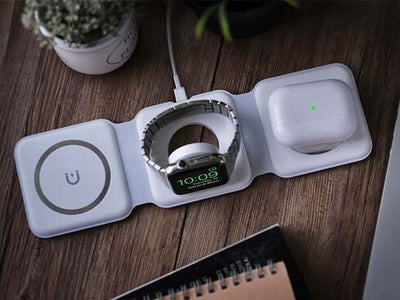 Folding Portable 3 in 1 Wireless Charger